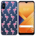 Funda Gel Transparente para Wiko Y81 diseño Flamenco Dibujos