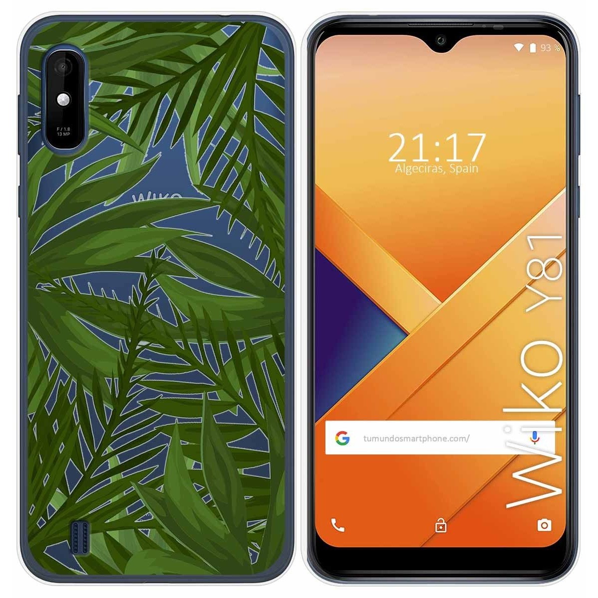 Funda Gel Transparente para Wiko Y81 diseño Jungla Dibujos