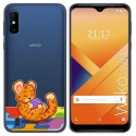 Funda Gel Transparente para Wiko Y81 diseño Leopardo Dibujos