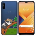 Funda Gel Transparente para Wiko Y81 diseño Panda Dibujos