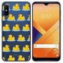 Funda Gel Transparente para Wiko Y81 diseño Pato Dibujos