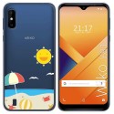 Funda Gel Transparente para Wiko Y81 diseño Playa Dibujos