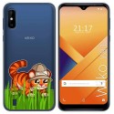 Funda Gel Transparente para Wiko Y81 diseño Tigre Dibujos