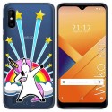 Funda Gel Transparente para Wiko Y81 diseño Unicornio Dibujos