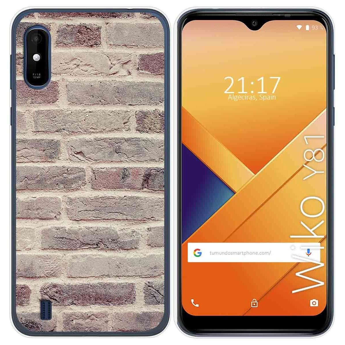 Funda Gel Tpu para Wiko Y81 diseño Ladrillo 01 Dibujos