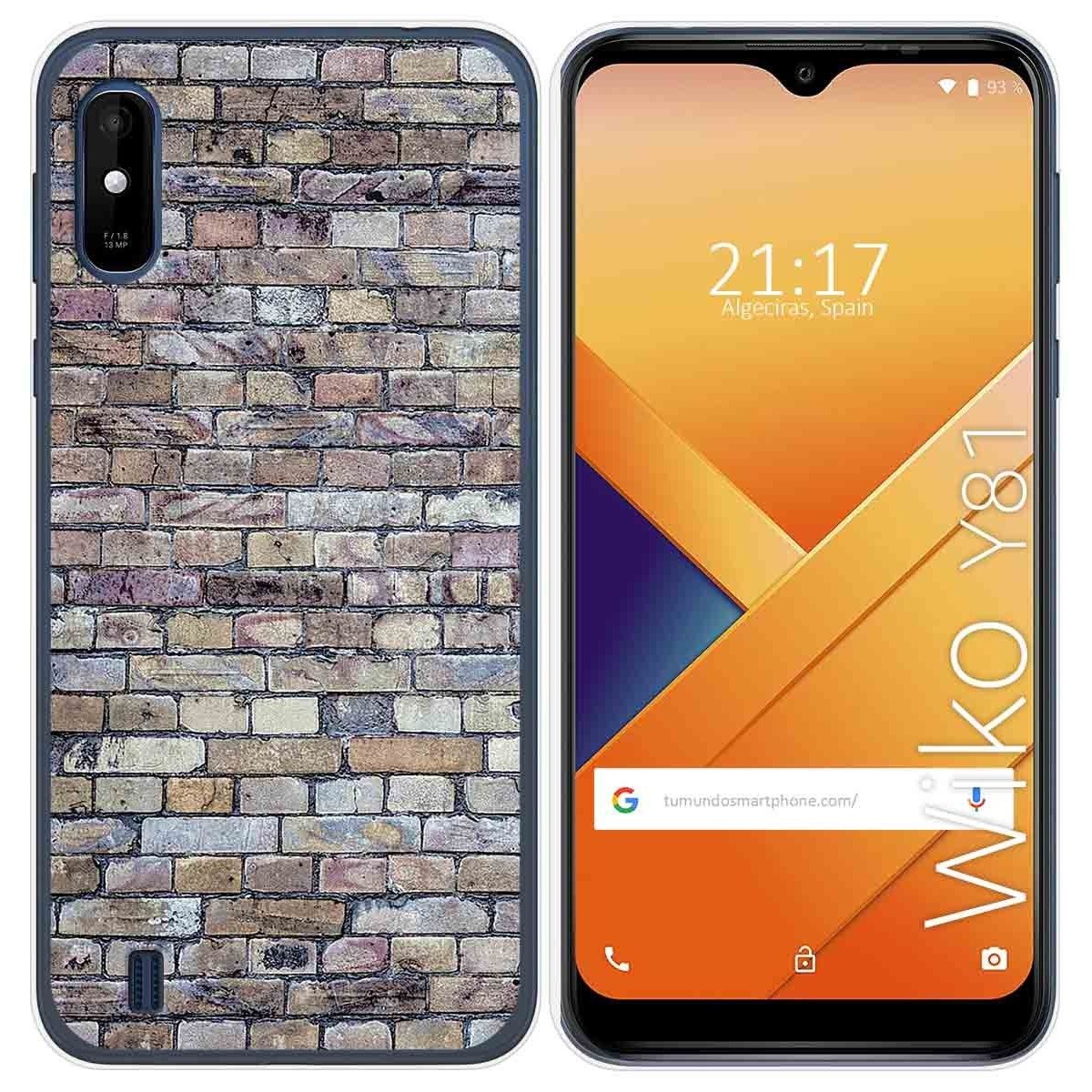 Funda Gel Tpu para Wiko Y81 diseño Ladrillo 02 Dibujos