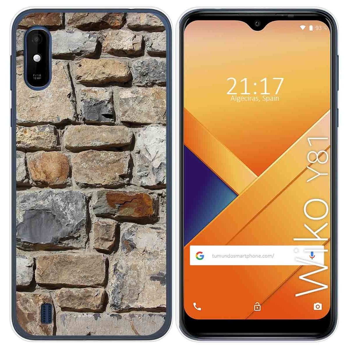 Funda Gel Tpu para Wiko Y81 diseño Ladrillo 03 Dibujos