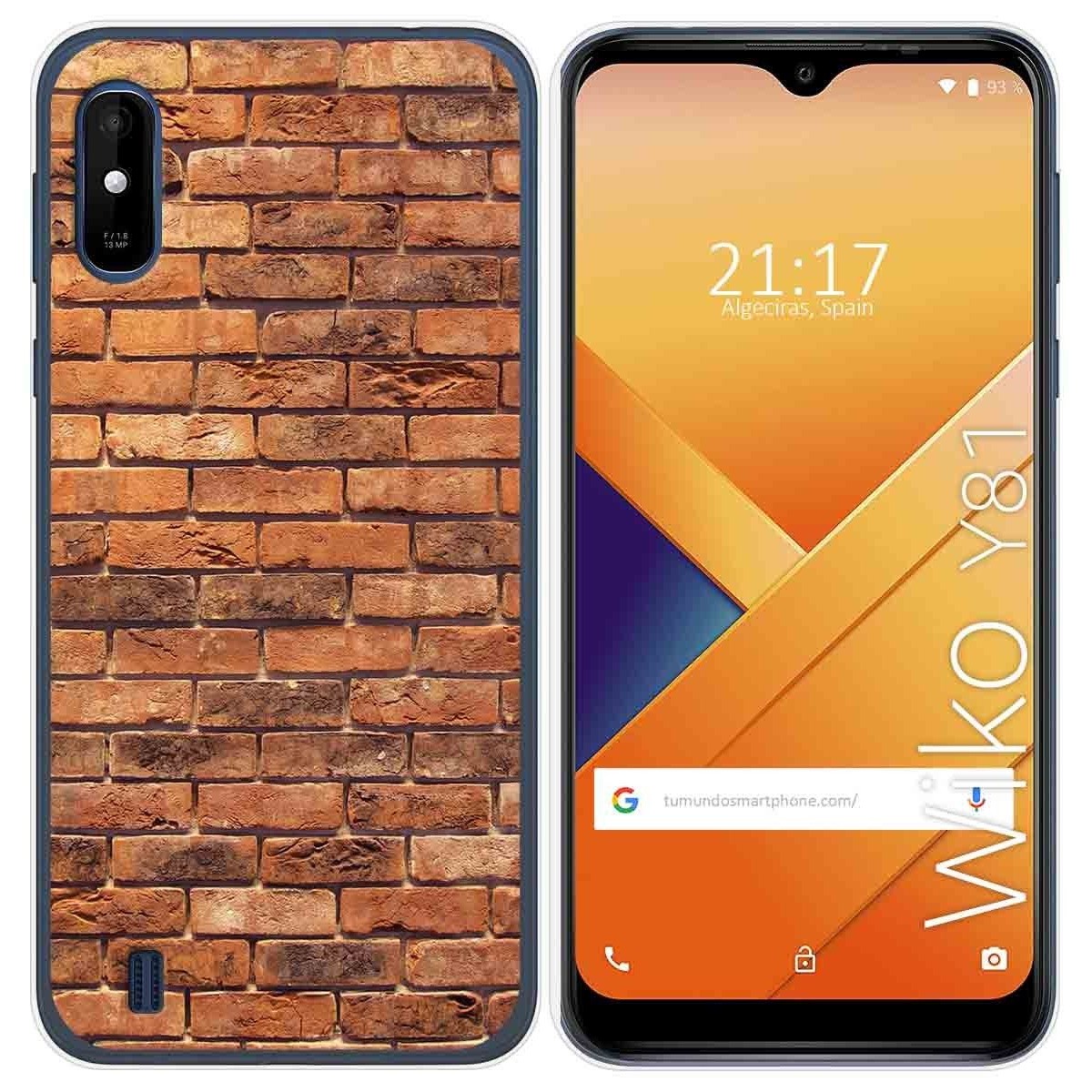 Funda Gel Tpu para Wiko Y81 diseño Ladrillo 04 Dibujos