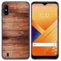 Funda Gel Tpu para Wiko Y81 diseño Madera 02 Dibujos