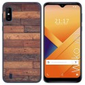 Funda Gel Tpu para Wiko Y81 diseño Madera 03 Dibujos