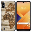 Funda Gel Tpu para Wiko Y81 diseño Madera 07 Dibujos