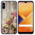 Funda Gel Tpu para Wiko Y81 diseño Madera 08 Dibujos