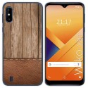 Funda Gel Tpu para Wiko Y81 diseño Madera 09 Dibujos