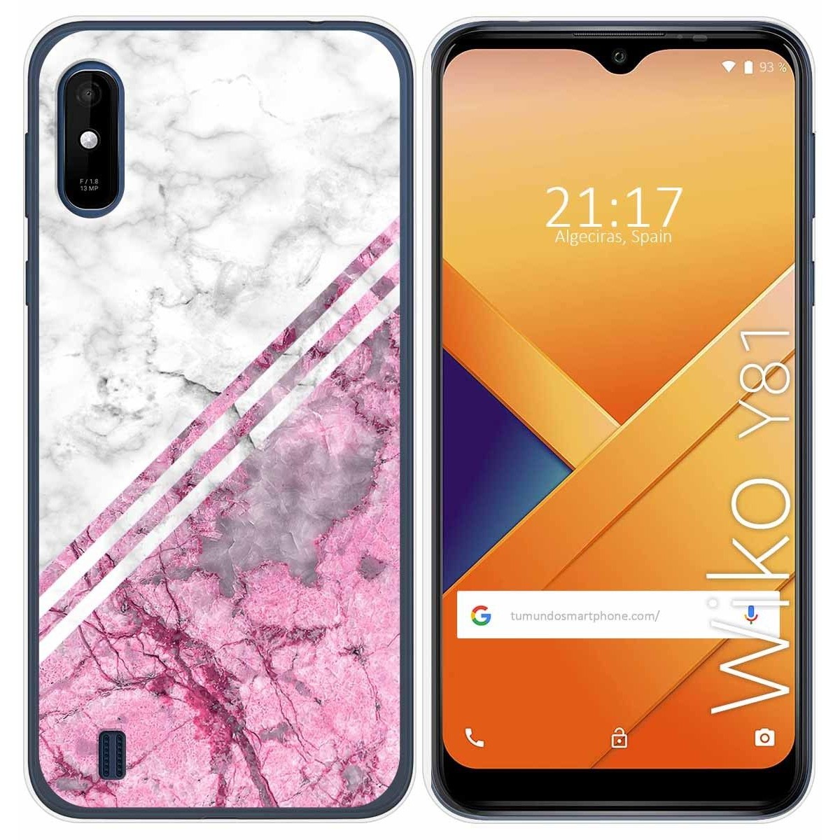 Funda Gel Tpu para Wiko Y81 diseño Mármol 03 Dibujos