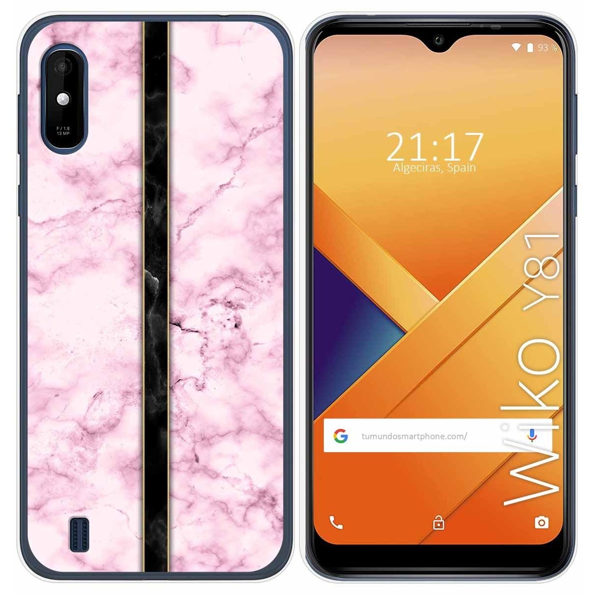 Funda Gel Tpu para Wiko Y81 diseño Mármol 04 Dibujos