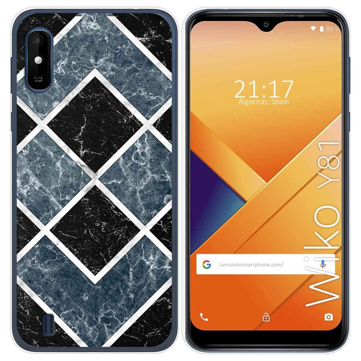 Funda Gel Tpu para Wiko Y81 diseño Mármol 06 Dibujos