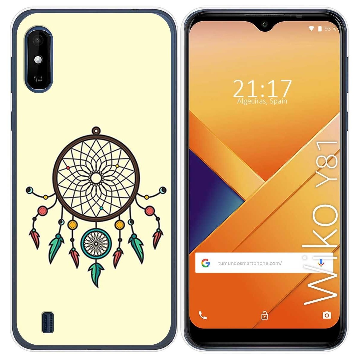 Funda Gel Tpu para Wiko Y81 diseño Atrapasueños Dibujos