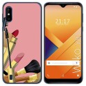 Funda Gel Tpu para Wiko Y81 diseño Brochas Dibujos