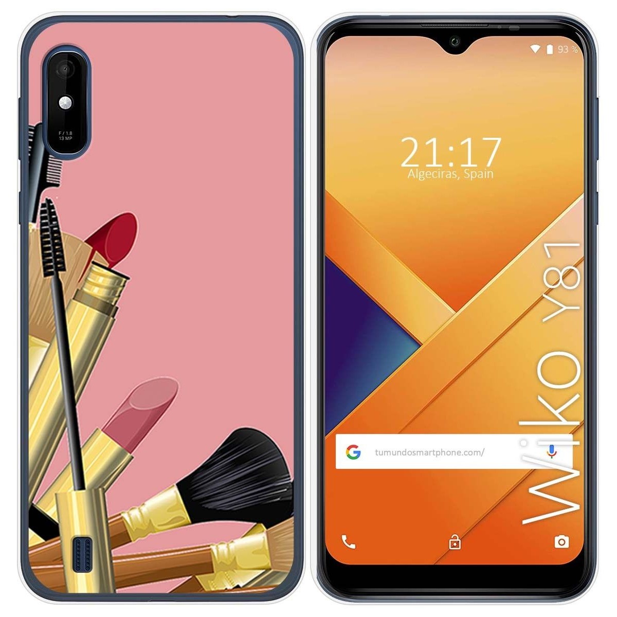 Funda Gel Tpu para Wiko Y81 diseño Brochas Dibujos