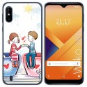 Funda Gel Tpu para Wiko Y81 diseño Café Dibujos