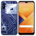 Funda Gel Tpu para Wiko Y81 diseño Circuito Dibujos