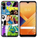 Funda Gel Tpu para Wiko Y81 diseño Comic Dibujos