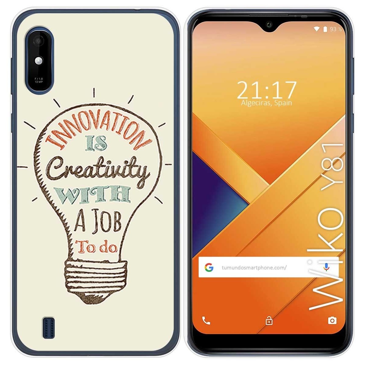 Funda Gel Tpu para Wiko Y81 diseño Creativity Dibujos