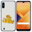 Funda Gel Tpu para Wiko Y81 diseño Leones Dibujos