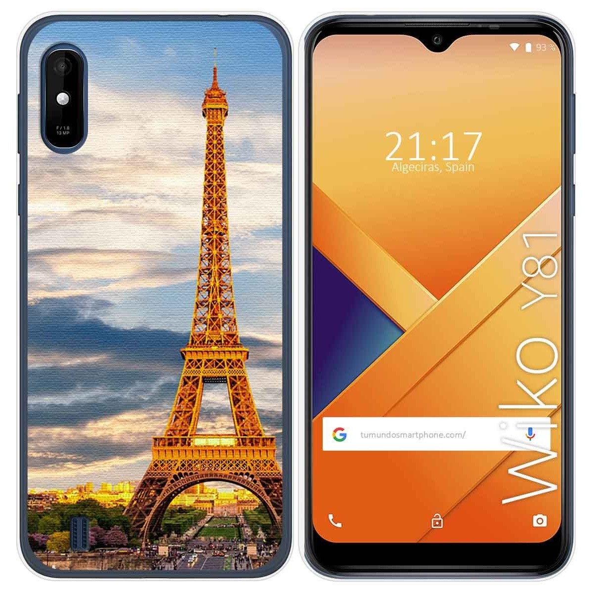 Funda Gel Tpu para Wiko Y81 diseño Paris Dibujos