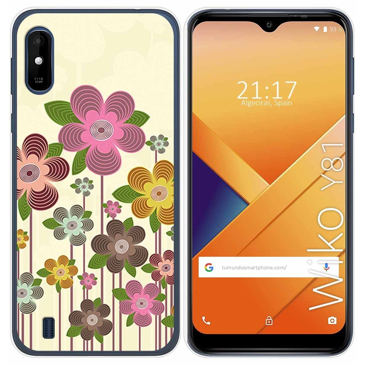 Funda Gel Tpu para Wiko Y81 diseño Primavera En Flor Dibujos