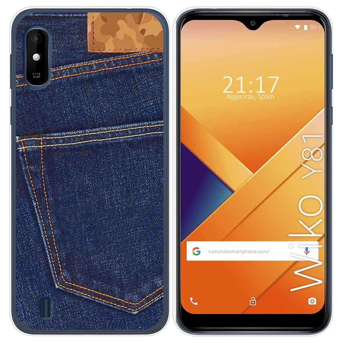 Funda Gel Tpu para Wiko Y81 diseño Vaquero Dibujos