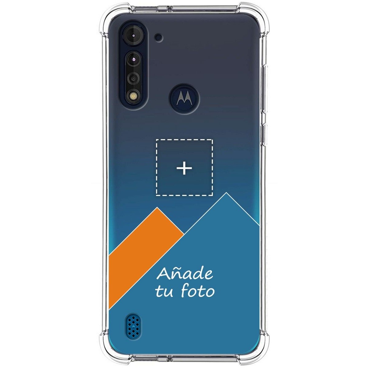 Personaliza tu Funda Silicona Anti-Golpes Transparente con tu Fotografía para Motorola Moto G8 Power Lite personalizada