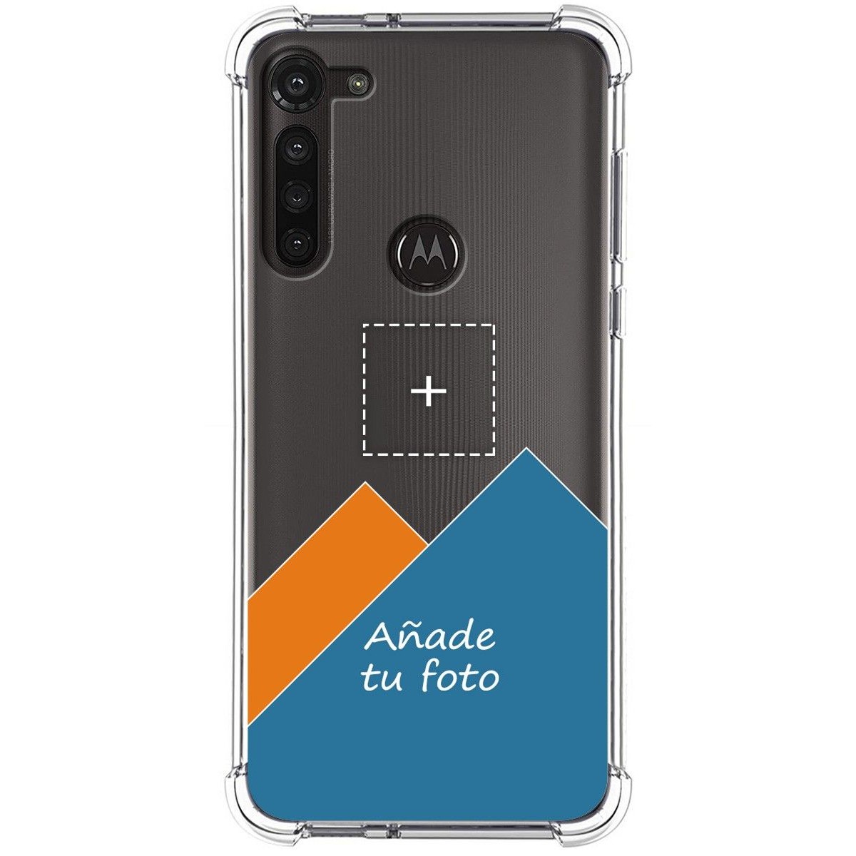 Personaliza tu Funda Silicona Anti-Golpes Transparente con tu Fotografía para Motorola Moto G8 Power personalizada