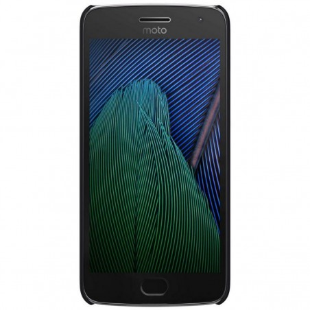 Carcasa Funda Negra Nillkin Modelo Frosted + Protector para Lenovo Moto G5 Plus