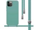 Funda Silicona Líquida con Cordón para Iphone 12 Pro Max (6.7) color Verde