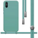 Funda Silicona Líquida con Cordón para Xiaomi Redmi 9A / 9AT color Verde