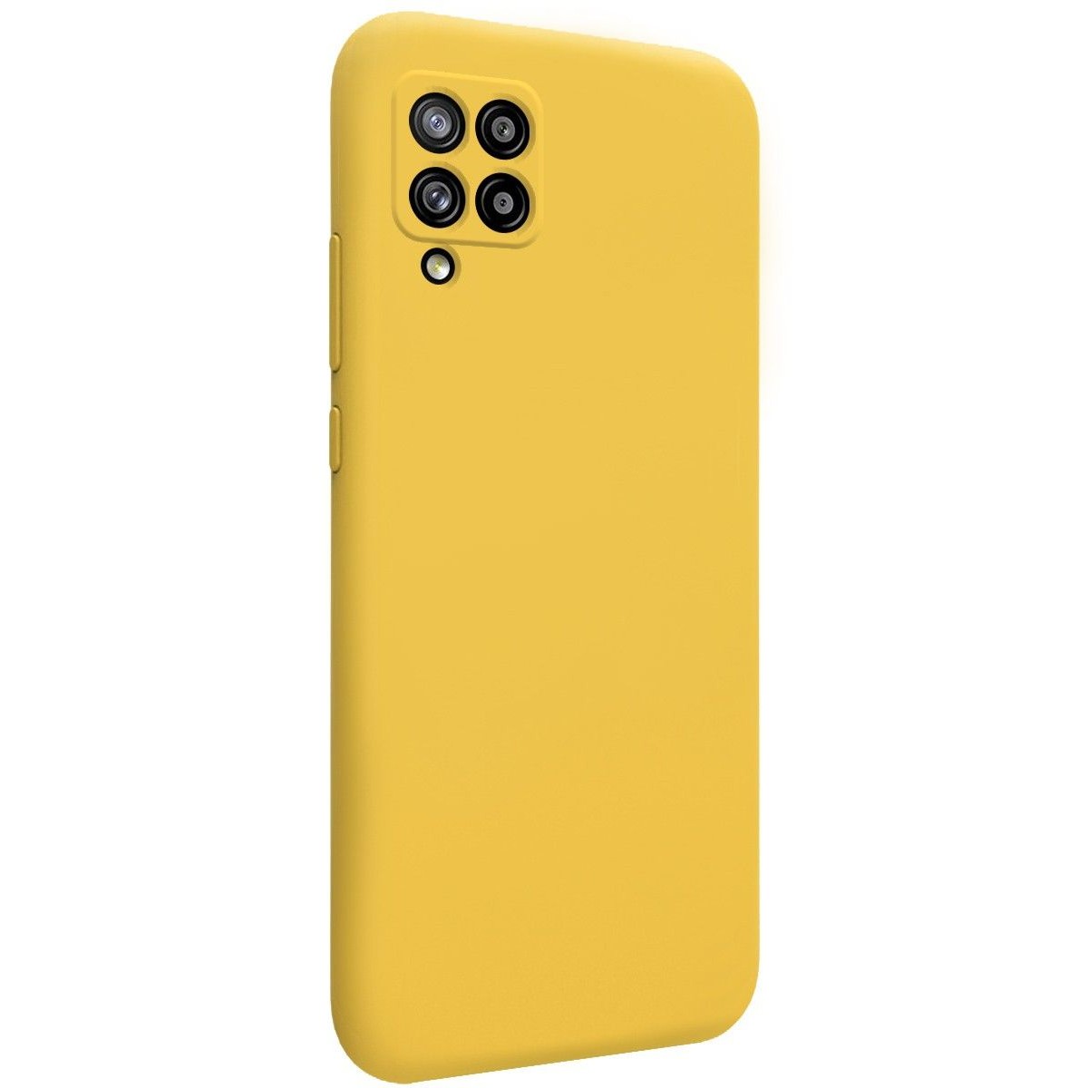 Funda Silicona Líquida Ultra Suave para Samsung Galaxy A42 5G color Amarilla