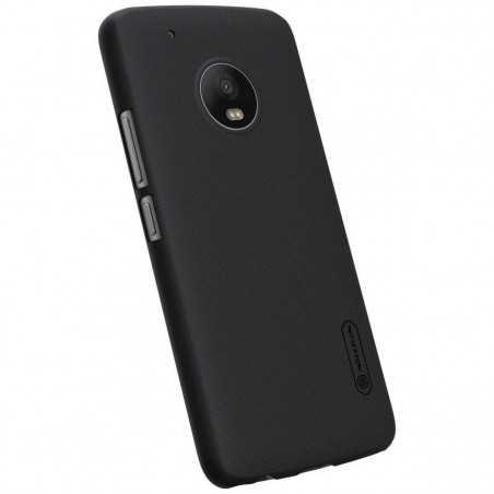Carcasa Funda Negra Nillkin Modelo Frosted + Protector para Lenovo Moto G5 Plus