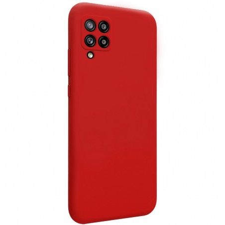 Funda Silicona Líquida Ultra Suave para Samsung Galaxy A42 5G color Roja