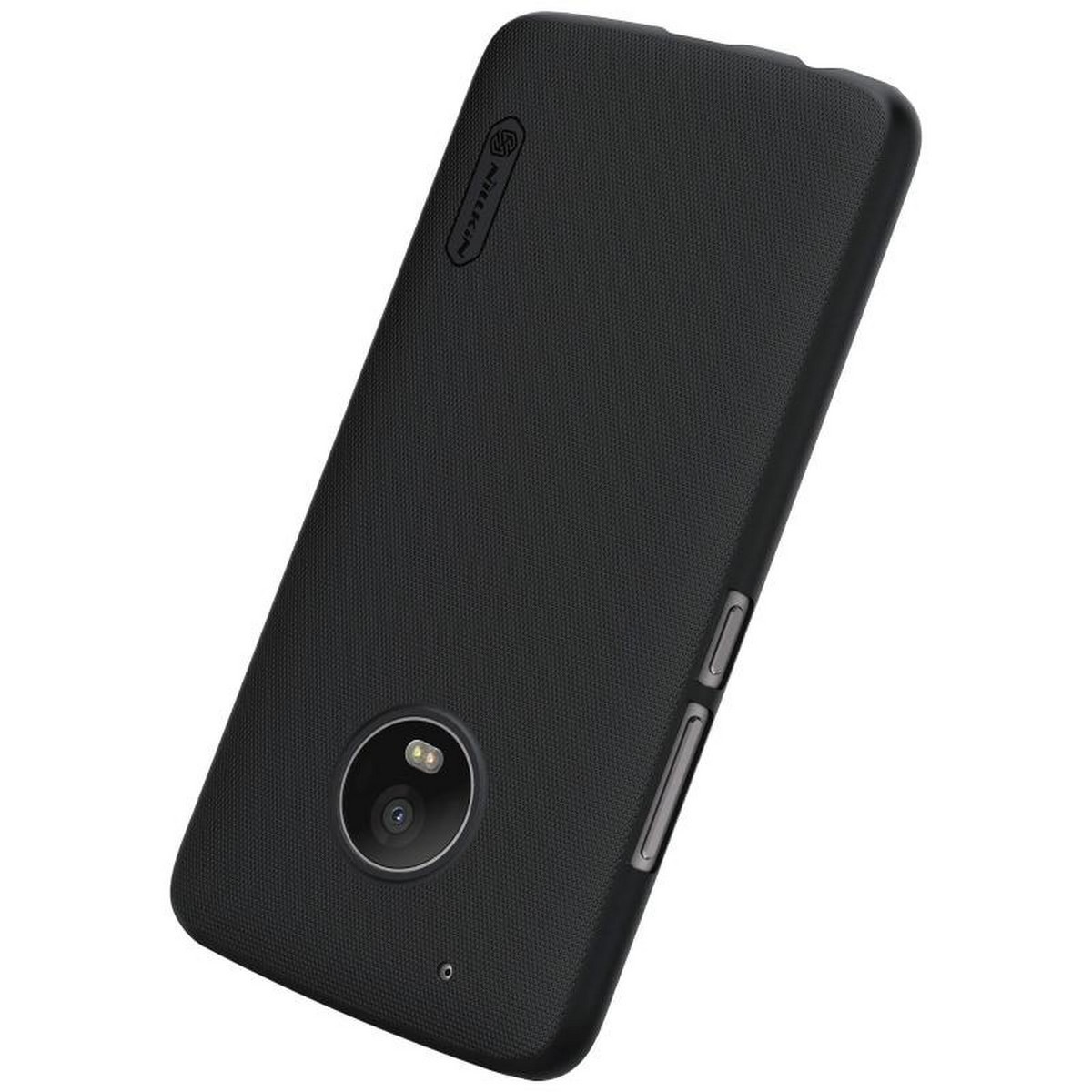 Carcasa Funda Negra Nillkin Modelo Frosted + Protector para Lenovo Moto G5 Plus