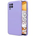 Funda Silicona Líquida Ultra Suave para Samsung Galaxy A42 5G color Morada