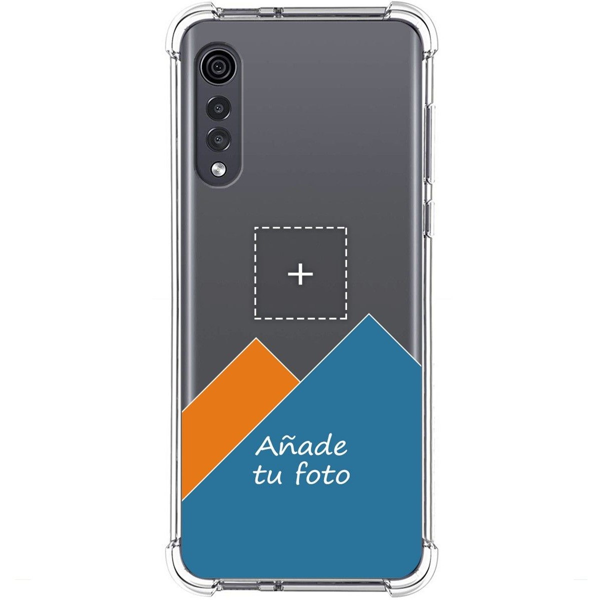 Personaliza tu Funda Silicona Anti-Golpes Transparente con tu Fotografía para Lg Velvet 5G personalizada