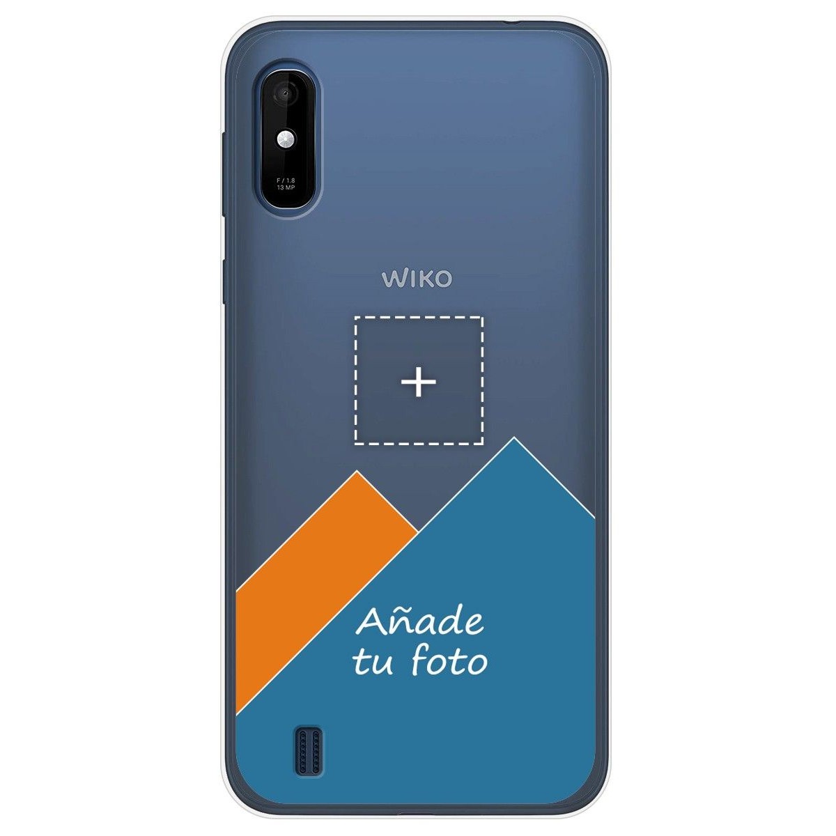 Personaliza tu Funda Gel Silicona Transparente con tu Fotografia para Wiko Y81 dibujo personalizada