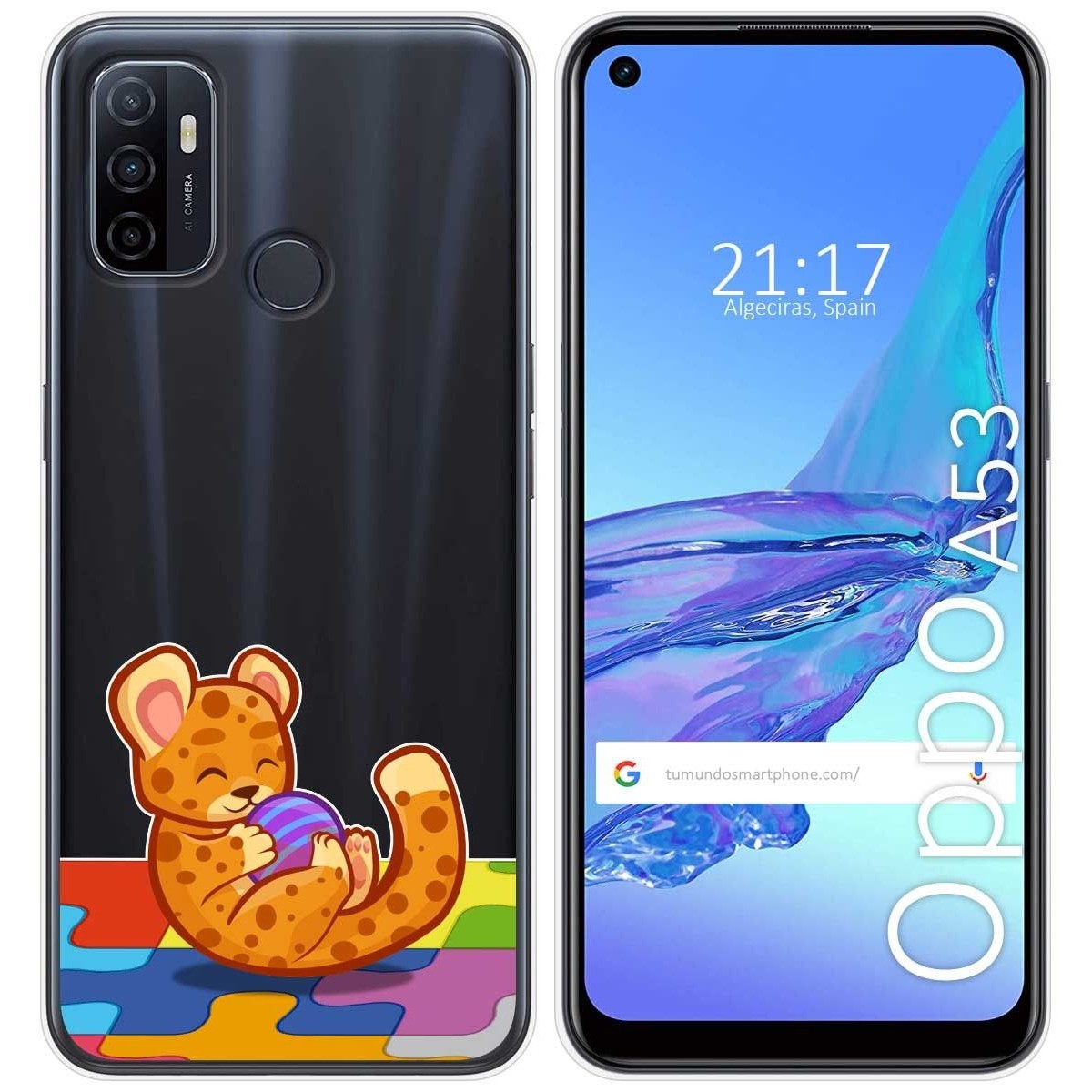 Funda Gel Transparente para Oppo A53 / A53s diseño Leopardo Dibujos