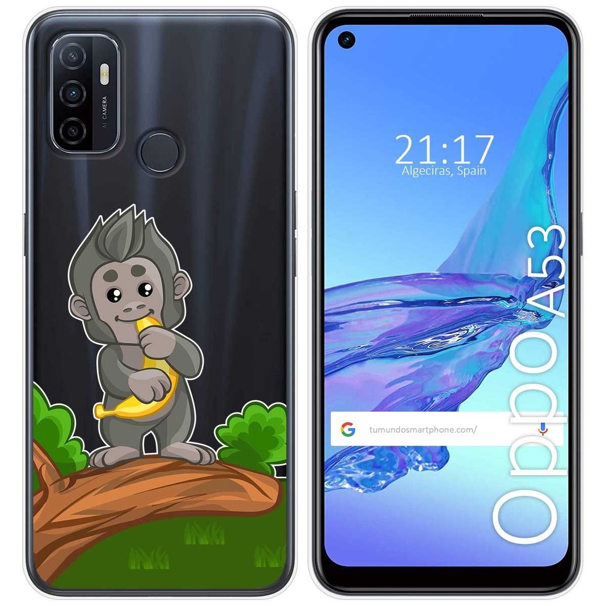 Funda Gel Transparente para Oppo A53 / A53s diseño Mono Dibujos
