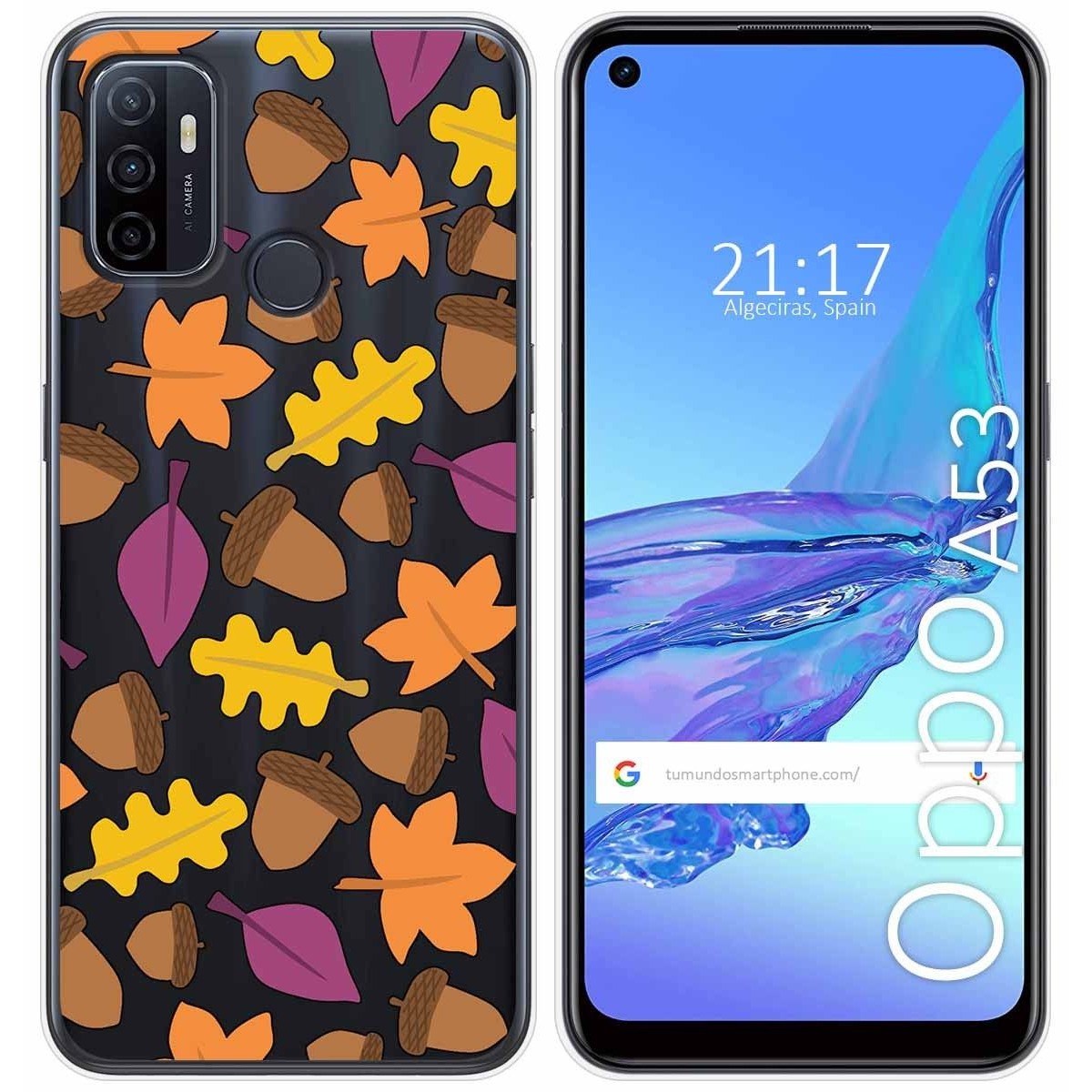 Funda Gel Transparente para Oppo A53 / A53s diseño Otoño Dibujos