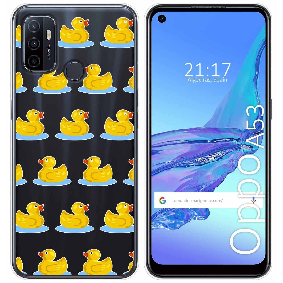 Funda Gel Transparente para Oppo A53 / A53s diseño Pato Dibujos