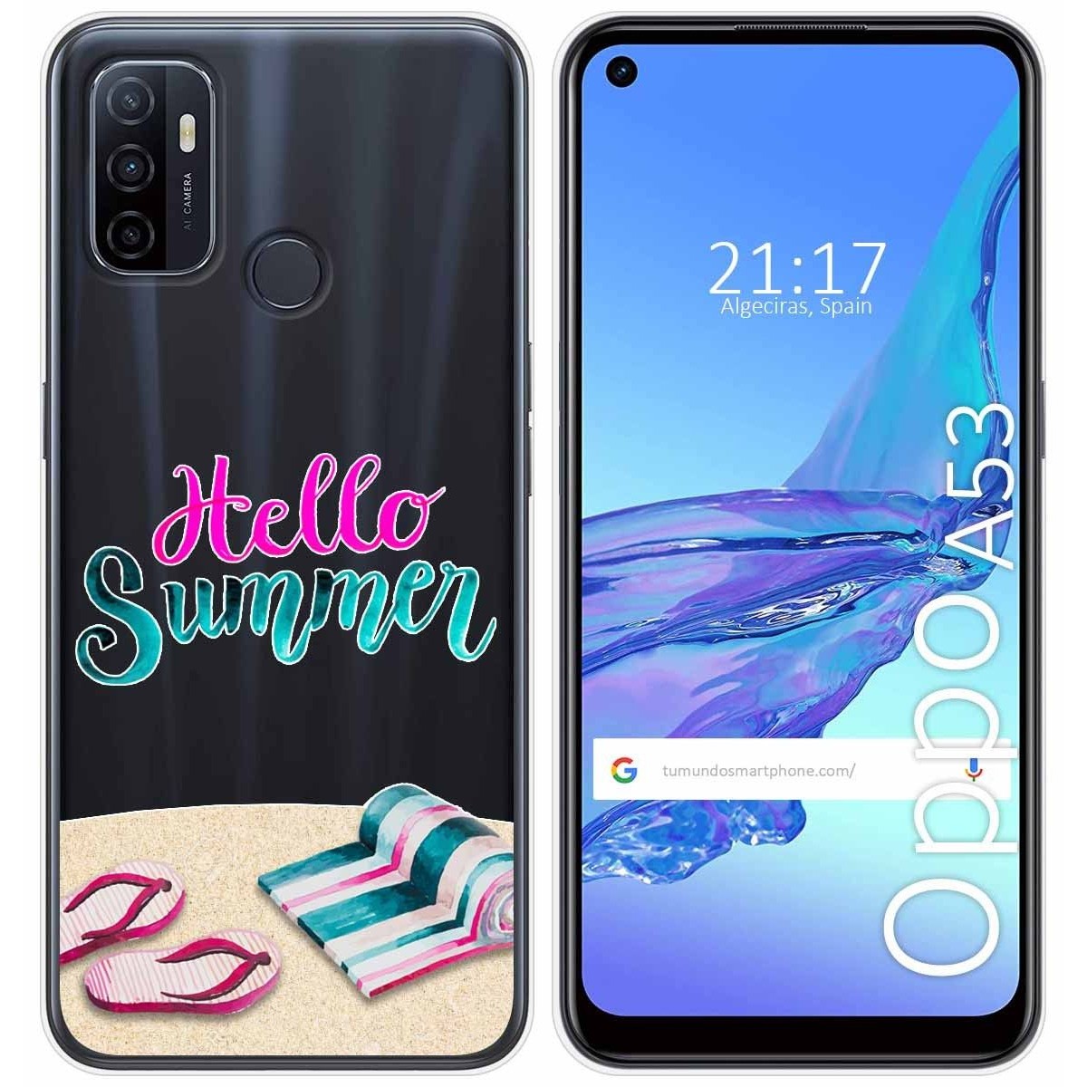 Funda Gel Transparente para Oppo A53 / A53s diseño Summer Dibujos