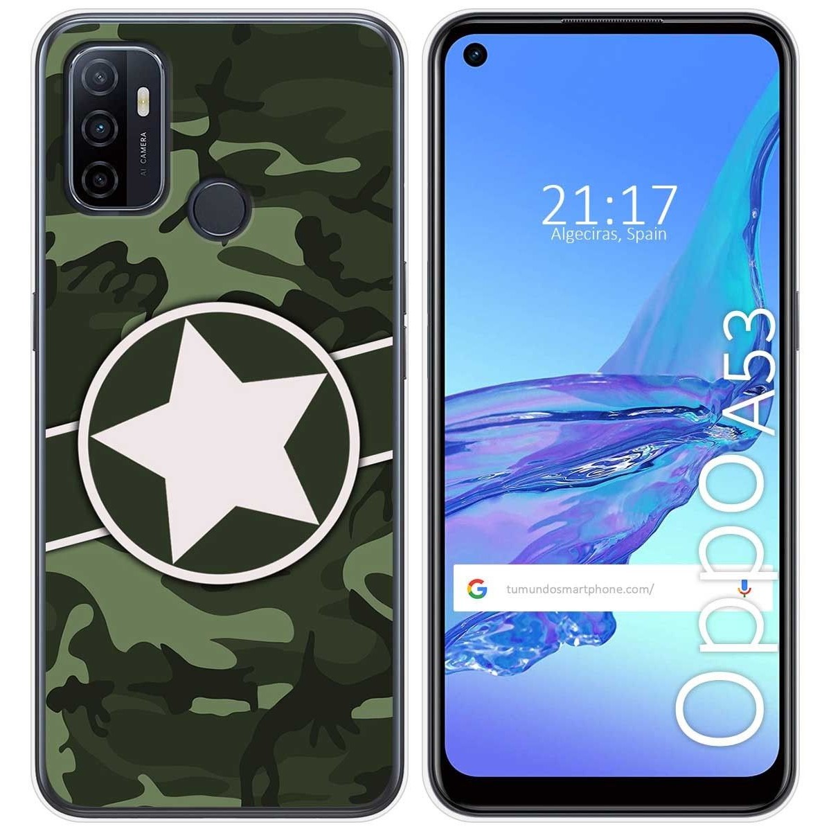Funda Gel Tpu para Oppo A53 / A53s diseño Camuflaje 01 Dibujos