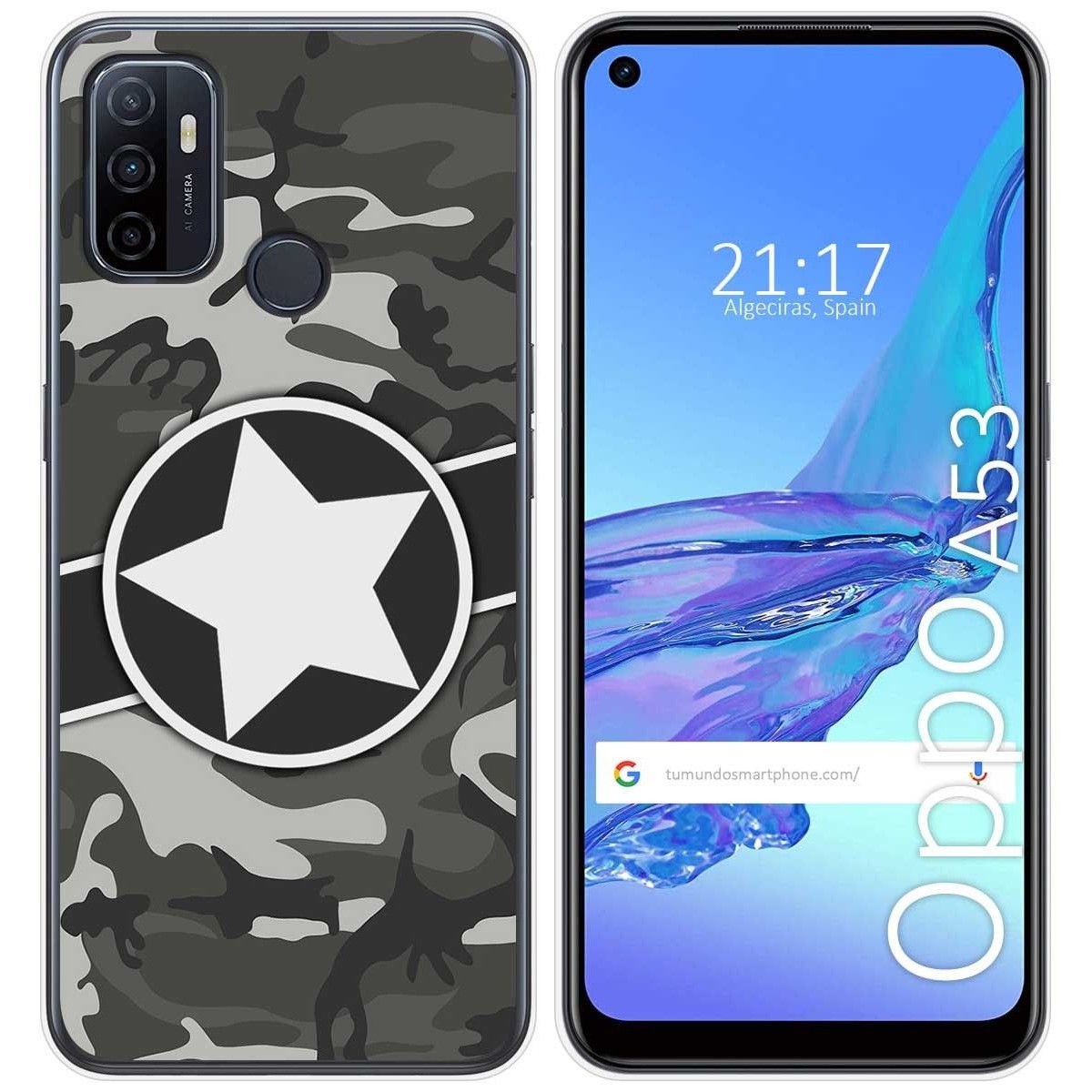 Funda Gel Tpu para Oppo A53 / A53s diseño Camuflaje 02 Dibujos